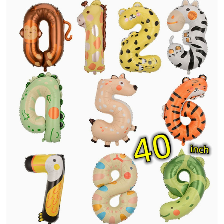 ลูกโป่งฟอยล์รูปสัตว์ขนาด 40 นิ้ว