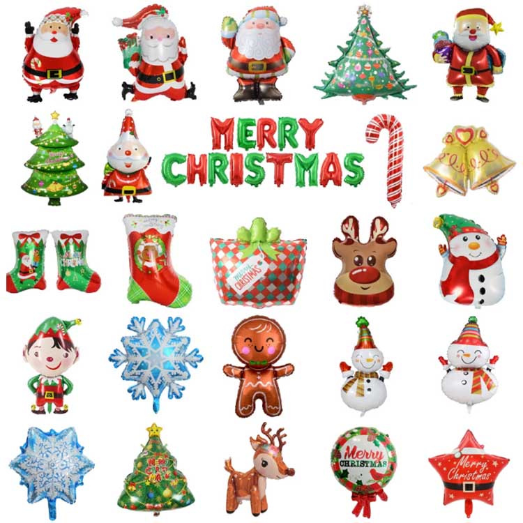 ลูกโป่งอลูมิเนียมฟอยล์คริสต์มาส