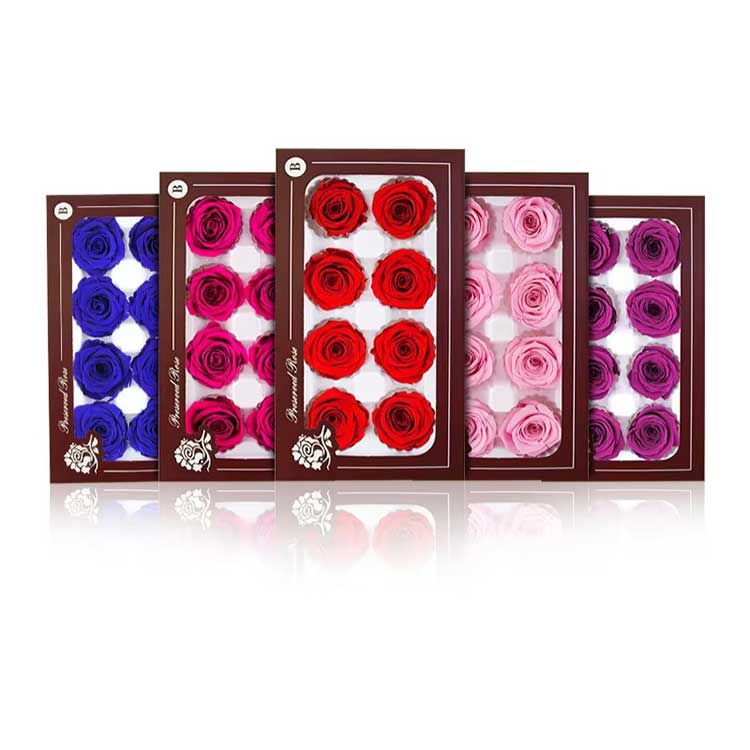 ดอกไม้นิรันดร์ 8 ดอก กล่องของขวัญกุหลาบ