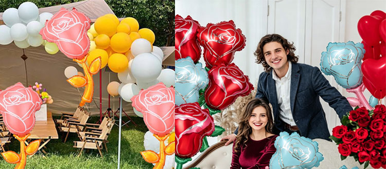 Mother's Day Rose Foil Balloon