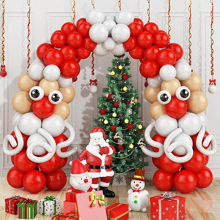 ใหม่ Christmas Party Latex บอลลูน garland Arch Kit